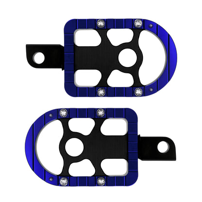 Footboards Footpegs Blue For Harley Touring Street Glide Road Glide | HCmotorku
