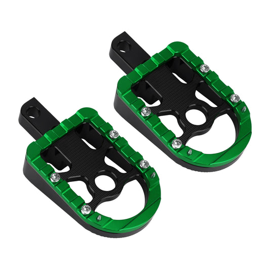 PE017305 hcmotorku Passenger Footboards Green Footpegs For Harley