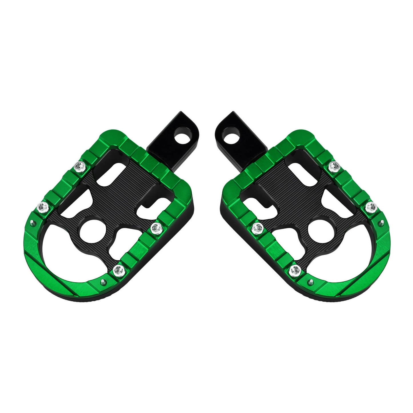PE017305 hcmotorku Passenger Footboards Green Footpegs For Harley street glide