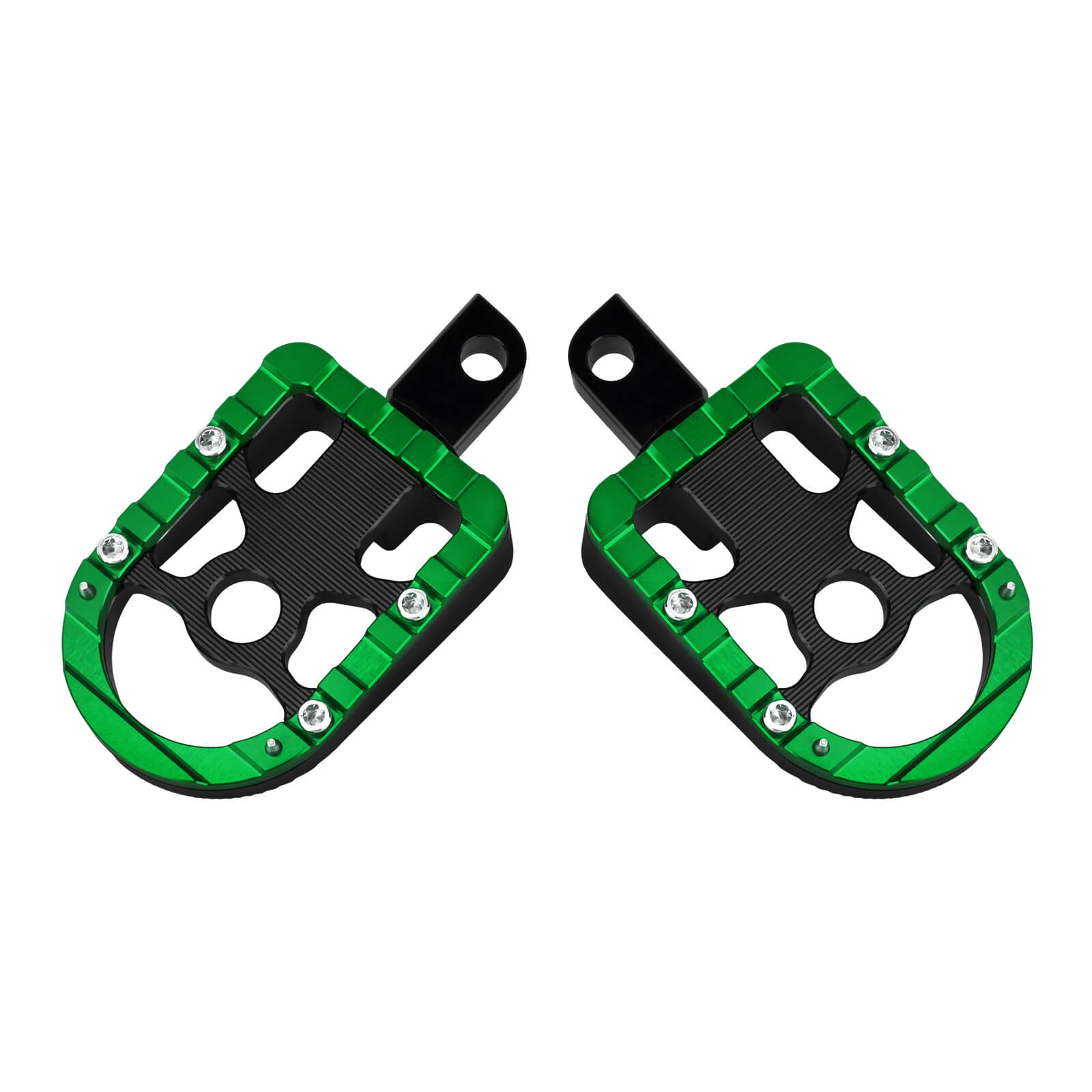 PE017305 hcmotorku Passenger Footboards Green Footpegs For Harley street glide