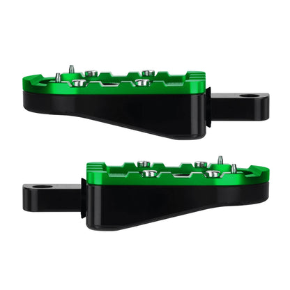 PE017305 hcmotorku Passenger Footboards Green Footpegs For Harley street glide - left
