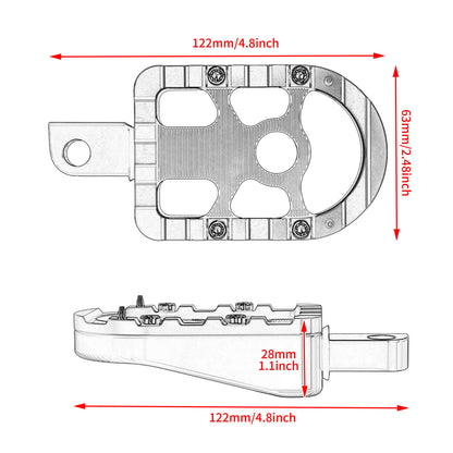 PE017305 hcmotorku Passenger Footboards Green Footpegs For Harley street glide - size