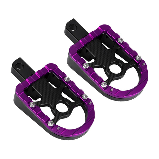 PE017306 hcmotorku Passenger Footboards Purple Footpegs