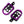 PE017306 hcmotorku Passenger Footboards Purple Footpegs for harley softail
