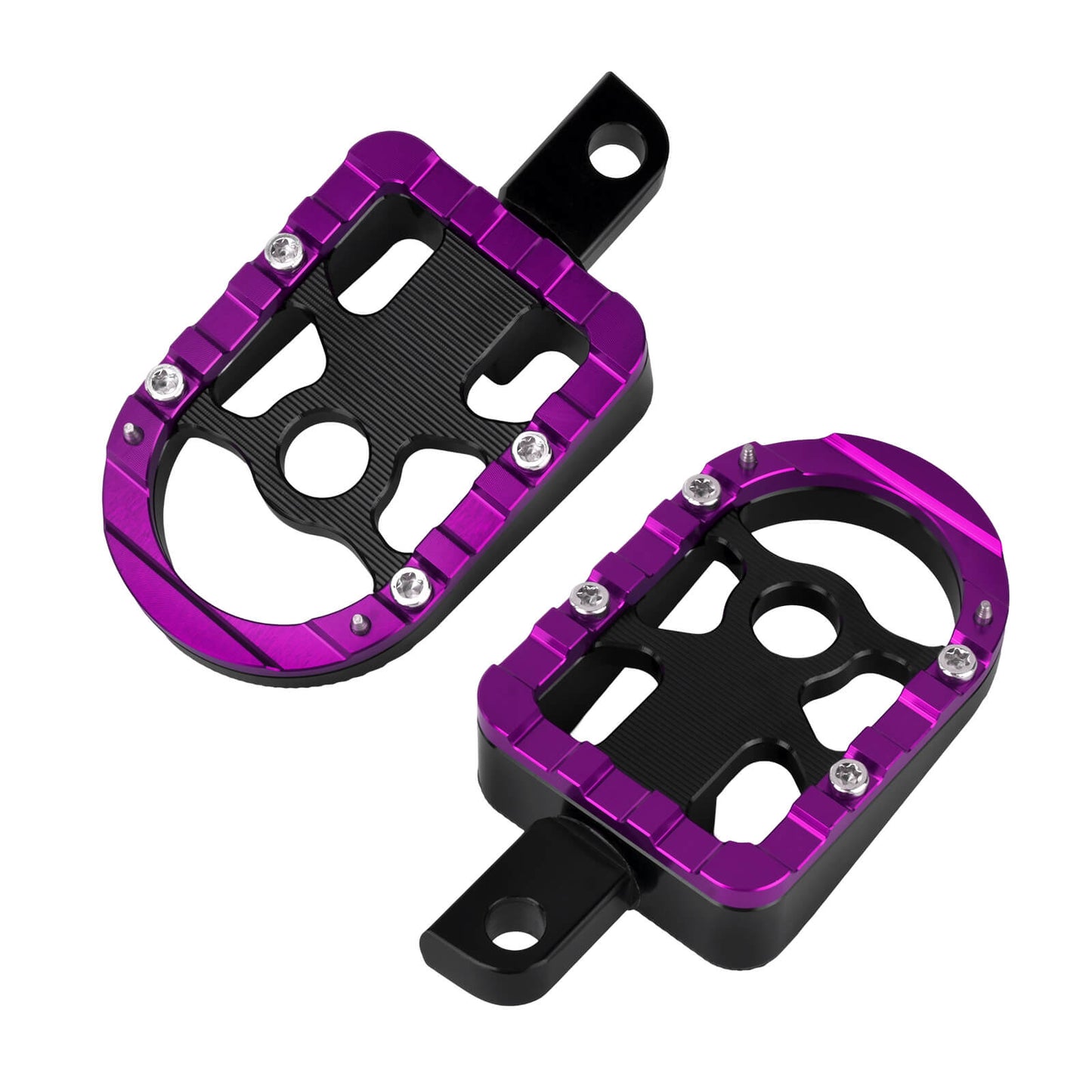 PE017306 hcmotorku Passenger Footboards Purple Footpegs for harley softail