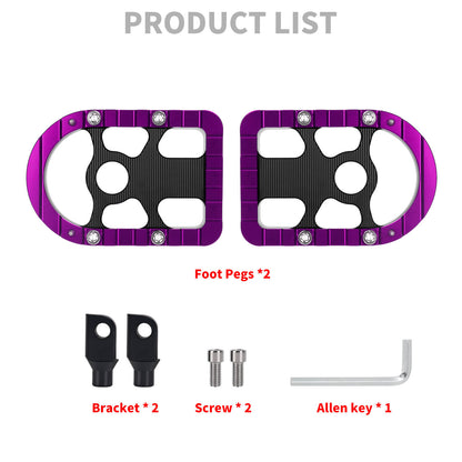PE017306 hcmotorku Passenger Footboards Purple Footpegs for harley touring - product list