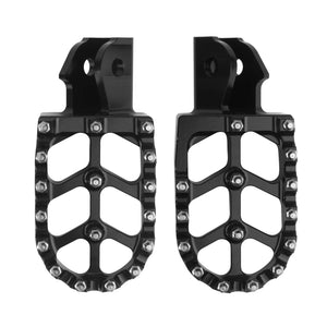 PE017401_HCmotorku_Black CNC MX Style Drit Bike Footpegs Footrests For Honda Surron Light Bee