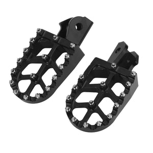 PE017401_HCmotorku_Black CNC MX Style Drit Bike Footpegs Footrests For Honda Surron Light Bee