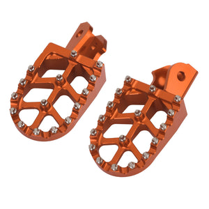 PE017402_HCmotorku_Orange CNC MX Style Drit Bike Footpegs Footrests For Honda Surron Light Bee