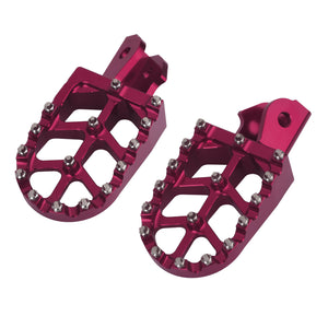 PE017403_HCmotorku_Fushia CNC MX Style Drit Bike Footpegs Footrests For Honda Surron Light Bee