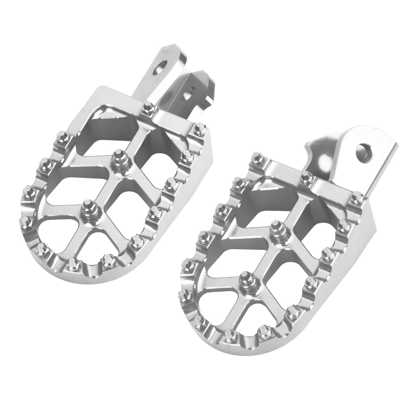 PE017405_HCmotorku_Chrome CNC MX Style Drit Bike Footpegs Footrests For Honda Surron Light Bee
