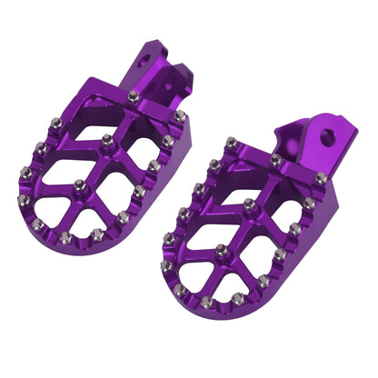 PE017407_HCmotorku_Purple CNC MX Style Drit Bike Footpegs Footrests For Honda Surron Light Bee