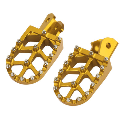 PE017408_HCmotorku_Gold CNC MX Style Drit Bike Footpegs Footrests For Honda Surron Light Bee