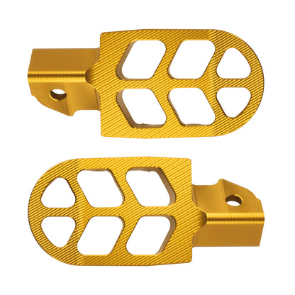 PE017408_HCmotorku_Gold CNC MX Style Drit Bike Footpegs Footrests For Honda Surron Light Bee