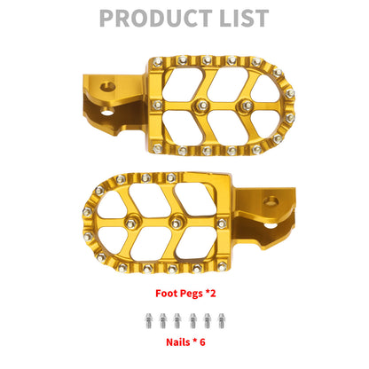 PE017408_HCmotorku_Gold CNC MX Style Drit Bike Footpegs Footrests For Honda Surron Light Bee Product List