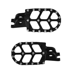PE017501 HCmotorku Black Dirt Bike Footpegs Footrests Pedals for Honda CR125 CRF250L 