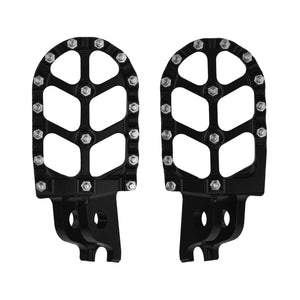 PE017501 HCmotorku Black Dirt Bike Footpegs Footrests Pedals for Honda CR125 CRF250L 