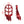 PE017502 HCmotorku Red Dirt Bike Footpegs Footrests Pedals for Honda CR125 CRF250L  Size