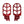 PE017502 HCmotorku Red Dirt Bike Footpegs Footrests Pedals for Honda CR125 CRF250L 