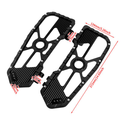 Driver Footboards Floorboards Black For Harley Touring Street Glide Road Glide | HCmotorku