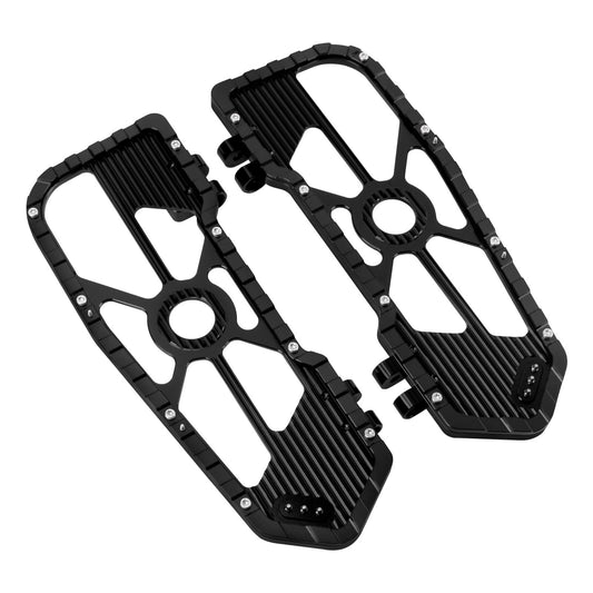 Driver Footboards Floorboards Black For Harley Touring Street Glide Road Glide | HCmotorku