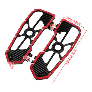 Driver Footboards Floorboards Red For Harley Touring Street Glide Road Glide 1986-2025 | HCmotorku