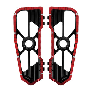 Driver Footboards Floorboards Red For Harley Touring Street Glide Road Glide 1986-2025 | HCmotorku