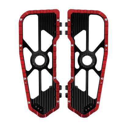 Driver Footboards Floorboards Red For Harley Touring Street Glide Road Glide 1986-2025 | HCmotorku