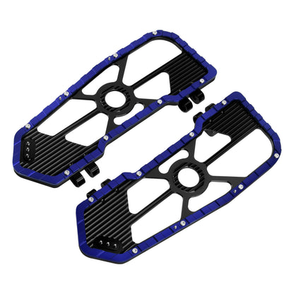 Driver Footboards Floorboards Blue For Harley Touring Street Glide Road Glide | HCmotorku