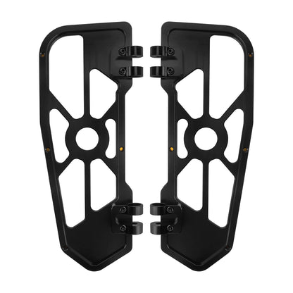 Driver Footboards Floorboards Yellow For Harley Touring Street Glide Road Glide | HCmotorku