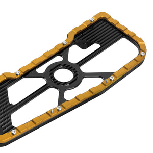 Driver Footboards Floorboards Yellow For Harley Touring Street Glide Road Glide | HCmotorku