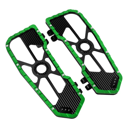 PE017605 hcmotorku Rider Footboards Green Floorboards For Harley