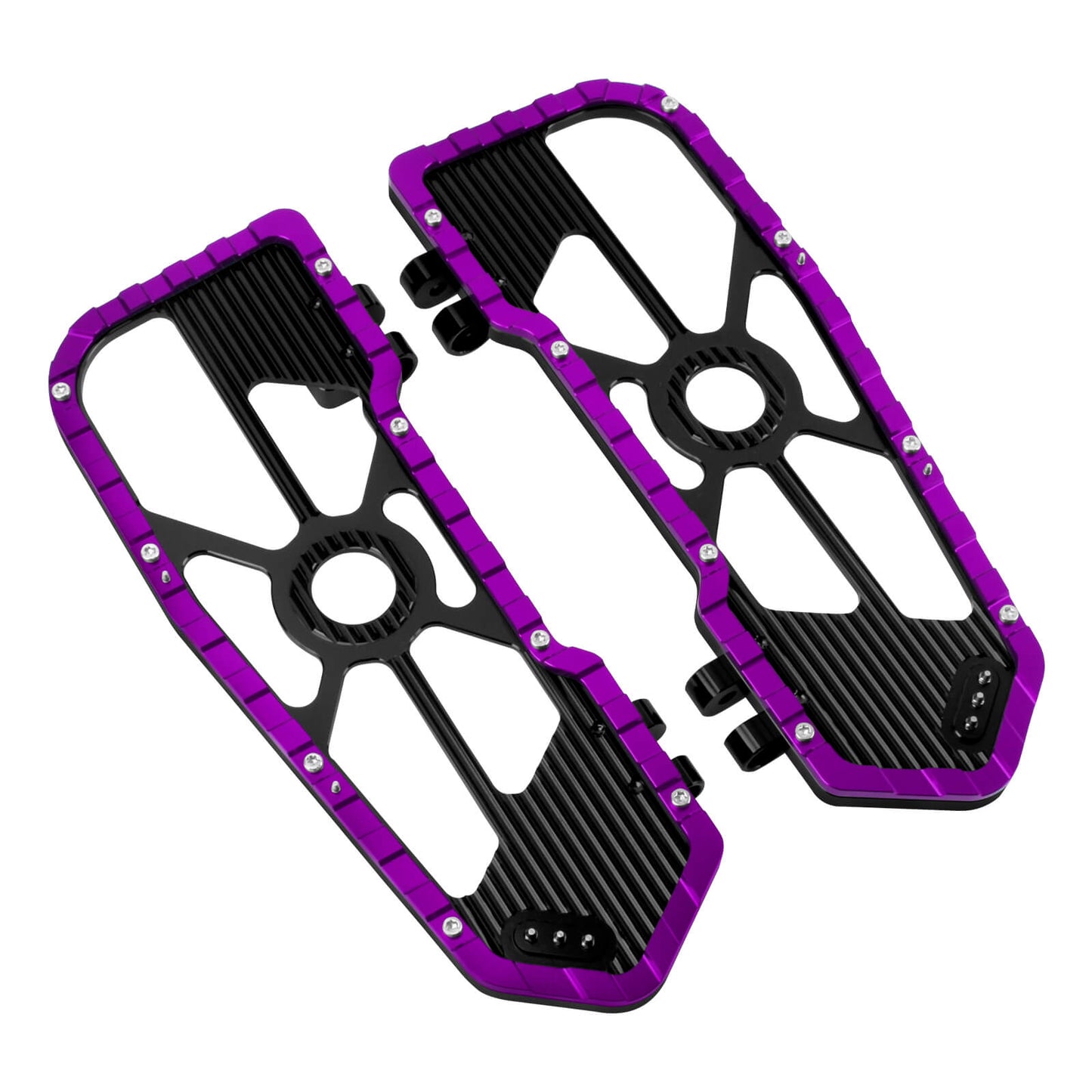 PE017606 hcmotorku Rider Footboards Purple Floorboards For Harley
