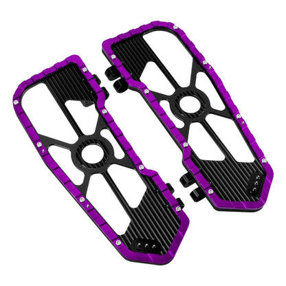 PE017606 hcmotorku Rider Footboards Purple Floorboards For Harley