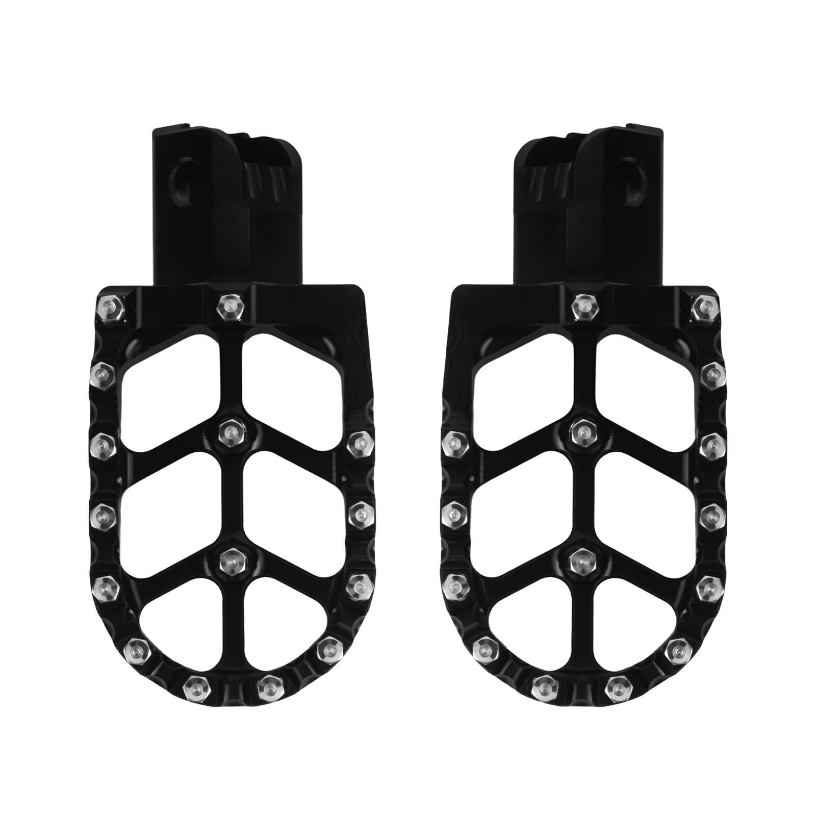 PE017701 HCmotorku Black Pit Bike Footpegs CNC Footpegs Footrests Black for Honda CRF50 CRF11 for Most Chinese Pit Bike