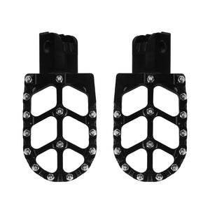 PE017701 HCmotorku Black Pit Bike Footpegs CNC Footpegs Footrests Black for Honda CRF50 CRF11 for Most Chinese Pit Bike