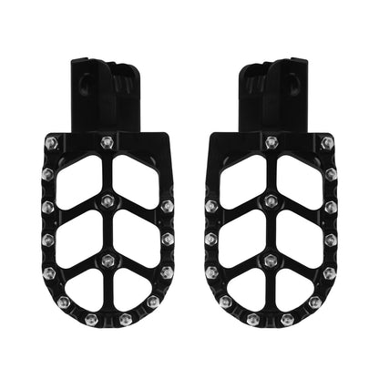 PE017701 HCmotorku Black Pit Bike Footpegs CNC Footpegs Footrests Black for Honda CRF50 CRF11 for Most Chinese Pit Bike
