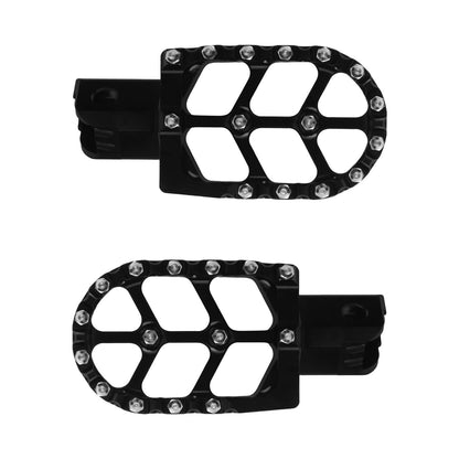 PE017701 HCmotorku Black Pit Bike Footpegs CNC Footpegs Footrests Black for Honda CRF50 CRF11 for Most Chinese Pit Bike