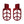 PE017702 HCmotorku Pit Bike Footpegs CNC Footpegs Footrests Red for Honda CRF50 CRF11 for Most Chinese Pit Bike