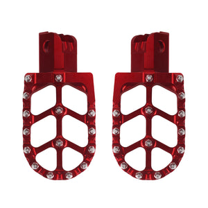 PE017702 HCmotorku Pit Bike Footpegs CNC Footpegs Footrests Red for Honda CRF50 CRF11 for Most Chinese Pit Bike