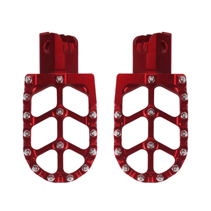 PE017702 HCmotorku Pit Bike Footpegs CNC Footpegs Footrests Red for Honda CRF50 CRF11 for Most Chinese Pit Bike