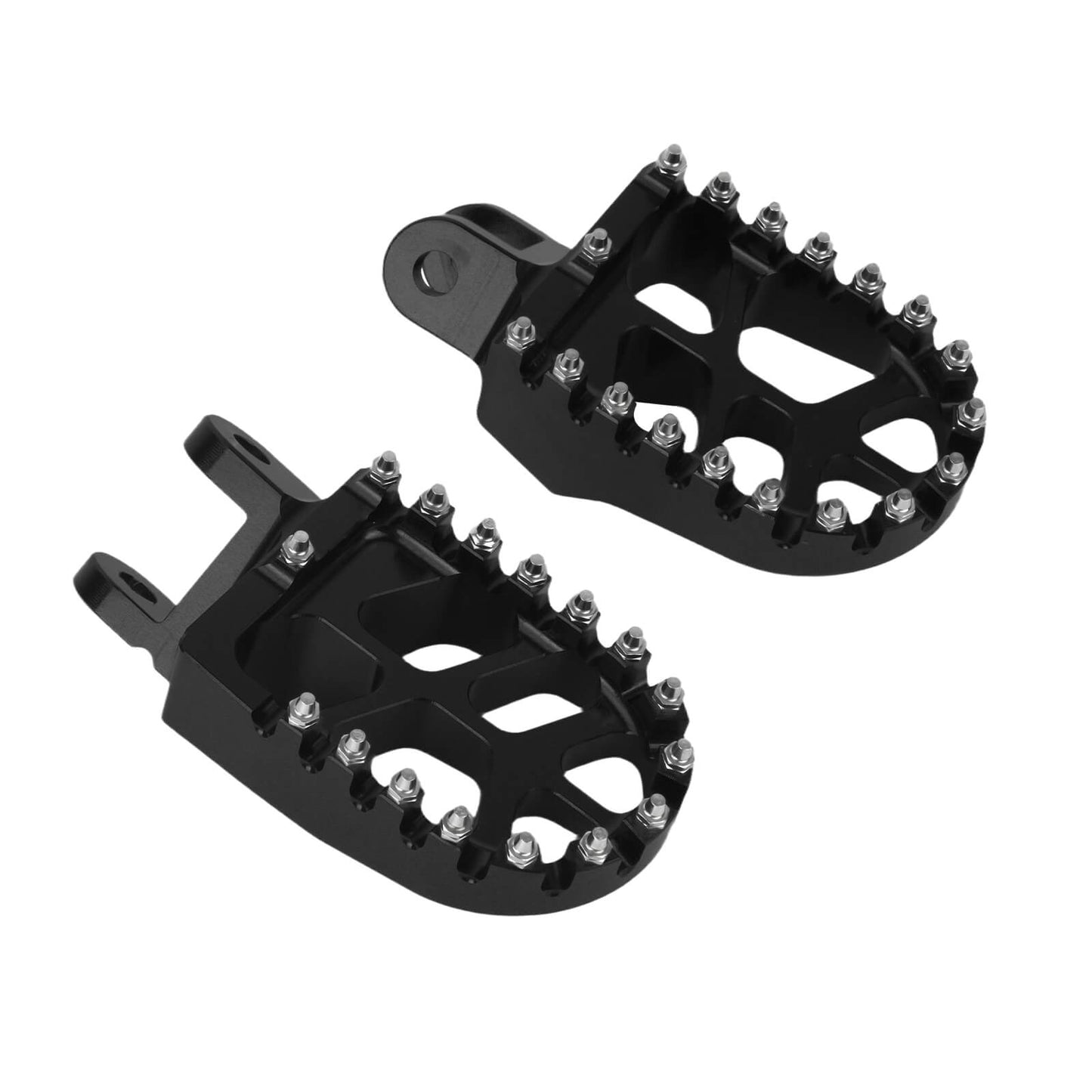 PE017801 HCmotorku Black Motorcycle Footpegs Footrests Pedals for Honda Kawasaki Detail