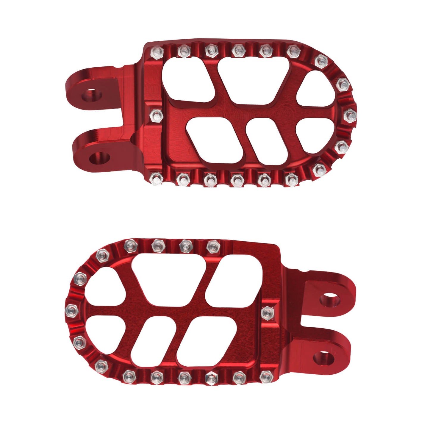 PE017802 HCmotorku Red Motorcycle Footpegs Footrests Pedals for Honda Kawasaki