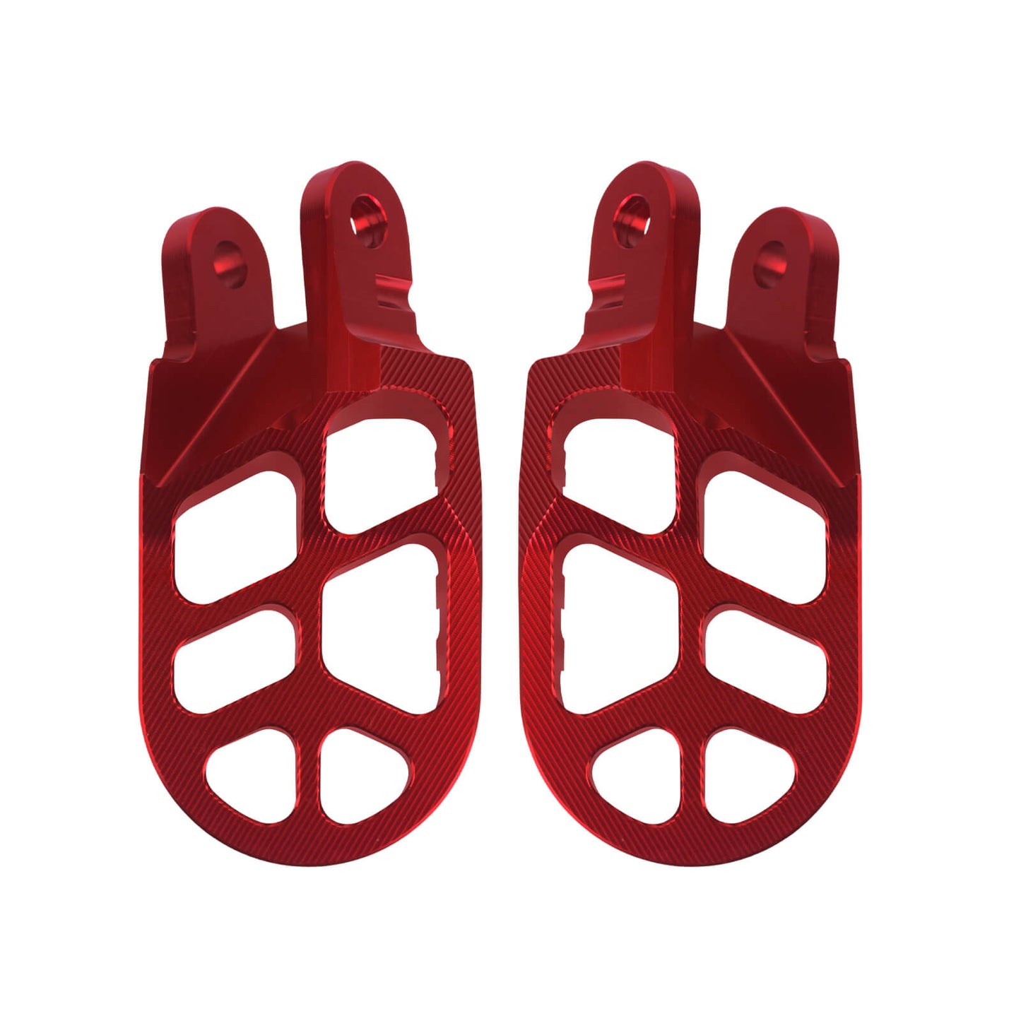 PE017802 HCmotorku Red Motorcycle Footpegs Footrests Pedals for Honda Kawasaki Detail