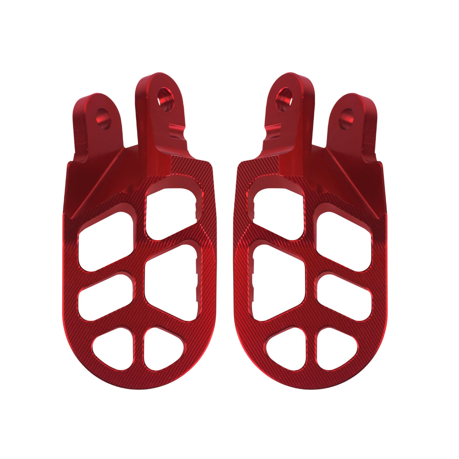 PE017802 HCmotorku Red Motorcycle Footpegs Footrests Pedals for Honda Kawasaki Detail