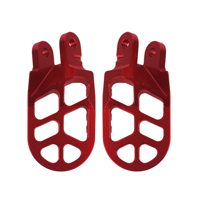 PE017802 HCmotorku Red Motorcycle Footpegs Footrests Pedals for Honda Kawasaki Detail