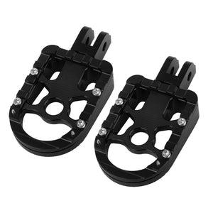 Black Footpegs Footboards HCmotorku for Harley Softail 