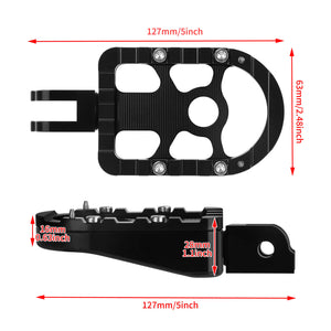 PE17901 HCmotorku Black Footpegs Footboards for Harley Softail  ’18-up size