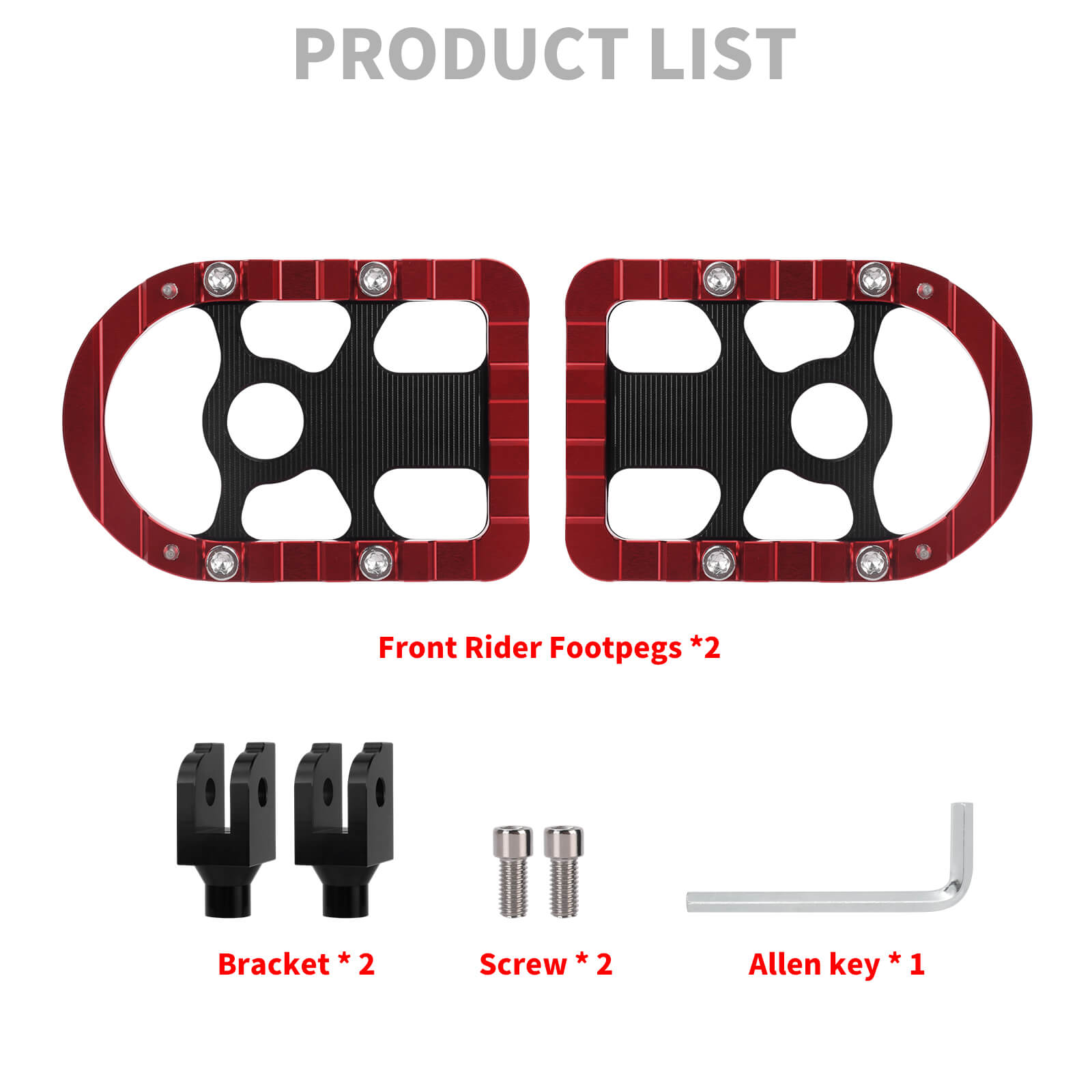 PE17902 HCmotorku Red Rider Footpegs Footboards for Harley Softail  ’18-up Product List