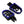 PE17903 HCmotorku Blue Footpegs Footboards for Harley Softail  street bob